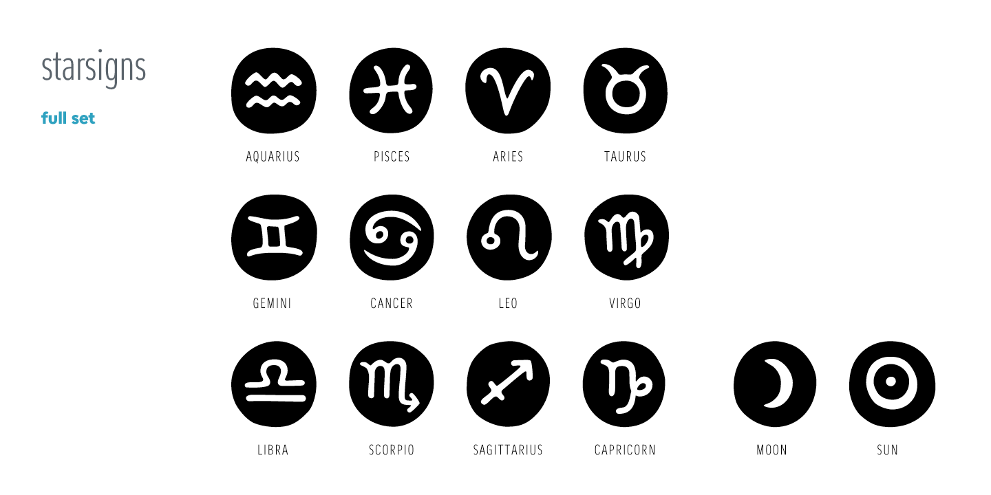 Font Starsigns